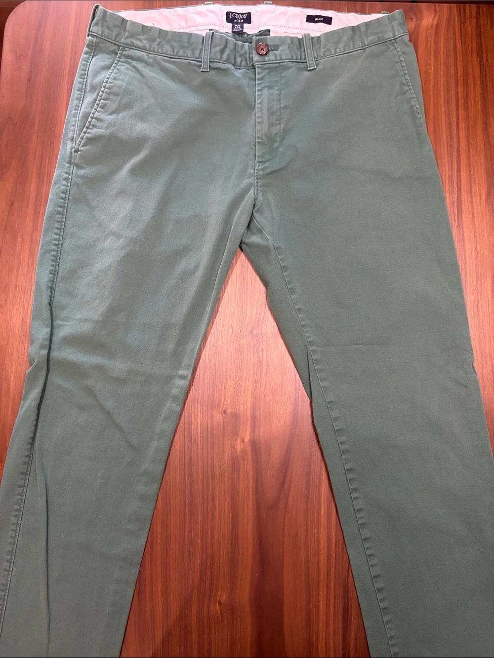 J. Crew Factory Men's Chino Pants in Olive